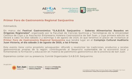 Primer Foro de Gastronomía Regional Sanjuanina – 2 de agosto de 2025